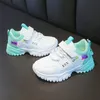 Turnschuhe Modische Turnschuhe für Mädchen Designer-Leder-Plateau-Turnschuhe für Kinder Freizeitsport Kinder Tennisschuhe Mädchen 4-10 Jahre 230331