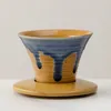 Kaffekrukor 100 ml kreativ retro keramisk kopp grov keramik te japansk latte pull blommor porslin hushåll mugg