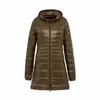 Winter Women's Down Jacket Ultra-light Hooded Down Jacket Large Size Long Down Coat Nylon Fabric Comfortable Casual Style