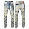 Nouveau haute qualité hommes violet jeans designer jeans mode en détresse déchiré denim cargo pour hommes haute rue mode bleu jeans femmes hommes rock revival JeansXBMS