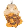 アクショントイフィギュアQualia Gachapon Capsule Toy Gecko Lizard Iguana Holding Wood Pendantかわいいクリエイティブアニマルフィギュアガシャポン231031