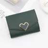 Wallets Personalized And Fashionable Women's Short Wallet Heart Shaped Versatile Bag Change Card Case