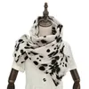 Scarves Thick Cashmere Scarf For Women Leopard Print Tippet Pashmina Shawl And Wrap Design Luxury Brand Blanket Stole Bufanda Echarpe 231101