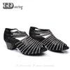 Dance Shoes Square Dance Shoes For Women Ballroom Shoes Girls Latin Dance Shoes Salsa Shoes Rhinestone Slip on Soft Female JuseDanc 231101