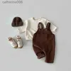 Tulumlar Sonbahar Kış Yürümeye Başlayan bebek kız erkek kızlar katı kadife santral romper çocuk oyunları tulum kıyafetleri231101