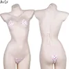 Ani Sweet Girl Rose Vache Plage Mini Bikini Maillot De Bain Maillots De Bain Unifrom Femmes Amour Sous-Vêtements Pamas Tenues Costumes Cosplay cosplay