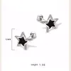 Серьги-гвоздики, эстетические Y2k, пирсинг ушей со звездой для девочек и женщин, изысканные ювелирные изделия из хряща Daith Lobe, рождественские подарки KDE009
