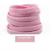 Shoe Parts Accessories 1Pair Shoelaces 140160180cm Fashion Jelly Color Flat Polyester Laces Cute Pink Elastic 231031