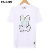 Mäns tshirts designer mens t shirt psykologiska kanin tryckt rund hals kort ärm sommar broderi hög kvalitet palm bokstav tryck avslappnad graffiti kläder