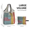 Сумки для покупок с модным принтом Yayoi Kusama Infinity Dots Tote Bag Портативная сумка-шоппер на плечо