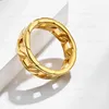 316L Gold Silber Edelstahl Ring für Männer AAAAAA Qualität Schwarz Hohlkette Ringe Modeschmuck Großhandelspreis