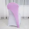 100pcs Spandex Chair Hoods كرسي Cap Cap Cover Cover Cover for Wedding Event Decoration SN6281