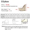 Sandals New Pvc Transparent Platform Wedges Slippers Summer Peep Toe Shoes Woman Sexy Super High Mules Sandal Pumps 230316