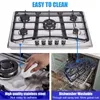 AHT30IN30S Hothit Propane Gas Cooktop 30" Inch, 36000BTU power,5 Burner Built-in Stainless Steel Gas Stove Top, LPG/NG Dual Fuel, Include Gas Pressure Regulator Gas Range