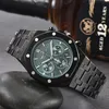 Classic Mens Watch Quartz Green Ghost Diver Series rostfritt stål Vattentät kalenderklocka Business Luxury Watch Reloj Hombre