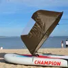 Kayak pliable voile à vent kayak pliant sous le vent pagaie voile Popup Paddle Board voile canoë bateau gonflable SUP voile accessoires de bateau de sport nautique pêche