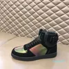 2023-Sneaker Designer Scarpe di lusso da uomo Sneakers alte Designer stivale in pelle di vitello arcobaleno Scarpe da ginnastica 38-46