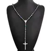 Pendentif Colliers Danymia Crucifix Chapelet Gothique Christ Prière Religieuse Perle Charme Collier Perlé Trad Goth Croix Chandail Chaîne