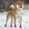 Sapatos de proteção para animais de estimação 4pcsset impermeável inverno cão grosso quente antiderrapante chuva botas de neve calçado para pequenos gatos cachorrinho cães botas meias 231031