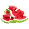 Party Decoration 24 Pcs Simulated Watermelon Slices House Decorations Home Model Pography Props Fruit Lifelike Plastic Imitation Food Soda