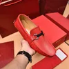 New Business Dress Leather Shoes British Low cut High end Casual Leather Shoes with Metal Buckle and Leather Pedal Feragamo size 38-46 NKC9 E6DW