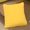 Funda elástica para almohada, fundas de LICRA sólida, colores a juego con fundas de sofá, 45x45CM, Funda Cojin Colores Lisos, 2/4 Uds.