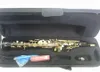 Sopransaxophon gerade S901 Musikinstrumente B-Dur Schwarz Golden Key Sopransaxophon mit Koffer Zubehör