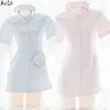 Ani jeu de rôle mignon Gilr infirmière robe avec chapeau uniforme Costume femmes Sexy chemise de nuit Pamas tenue Cosplay cosplay