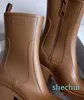 Luxurys Designers Women Rain Boots England Style Stalkle Boot Bootiesggg