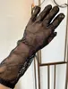 Lady Designer Lace Long Gloves Nets Dress Deco Luxury Women Glove Open-palm Touch Screen Cotton Blend Designers Finger Glove C051