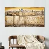 Canvas Poster Photo Picture Print Western Wall Prayers Scene in Jerusalem Framed Painting for Living Room Wall Decor