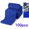 자동차 스폰지 100 PCS NO-SCRATCH RAG POLISHING DIRS RAGS 30cmx30cm 마이크로 화이버 청소 천 수건