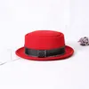 Stingy Brim Hats Men Fedora Hat Fashion 100% Pure Australia Wool Men's With Pork Pie For Classic Felt Women Cap1217d