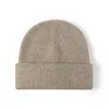 Baretten Wollen mutsen voor dames en heren Wintermutsen Skullies Effen kleur Dik garen Gebreide mutsen Groot hoofd