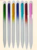 100pcslot Fast Newest Colorful Glass Nail Files Durable Crystal File Nail Buffer Nail Care6318153