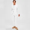 Mäns kostymer blazers mäns bröllop kostymer lapel casual klänning mäns jackor singel breasted brinnande man kostymer sommar linne kostym man elegant full se 231101