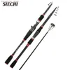 Boat Fishing Rods SIECHI Telescopic Fishing Rod 1.8M 2.1M 2.4M 2.7M Spinning/Casting Fishing Role Carbon Fiber Protable Travel Fishing Rod Pesca Q231101