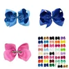 Parrucche da salone vendute bene Europee e americane da 6 pollici Fiocco per capelli Clip per capelli Copricapo Colore caramella Fiori deformati Ragazze Grande Bowknot Bar Dhrod