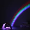 Night Lights Novelty LED Colorful Rainbow Night Light Romantic Sky Rainbow Projector Lamp Luminaria Home Bedroom Light P230331