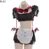 Ani anime lolita flicka chiffon piga baddräkt kostym student söt badkläder enhetlig poolparty cosplay cosplay