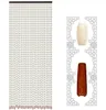 カーテンナチュラル竹ビーズドアリビングルームベッドルームのバスルームFengshui Partition Divider Home Decor Tassel Hange Curtains 231101