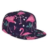 Ball Caps Flamingo's 3D Print Baseball Cap Casual Zonnehoed Elegante Etnische Stijl Mode Podium Hip Hop Dames Heren