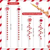 Christmas Decorations 24/36/50pcs Curly Candy Christmas Ornaments Red White Picks Bells Lollipops for Xmas Tree Topper Decor Home Crafts Party Navidad 231101