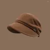 Berets Ladies Corduroy Hat Oddychał ciepła kopuła stylowa damska sboy beret wszechstronna zimowa moda dla wygodnego