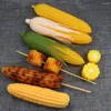 Party-Dekoration, 5 Stück, Dekorationen, Simulation von Maisfrüchten, realistisches Gemüse, Kunststoff, künstlich
