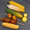 Decoração de festa 5 pcs decorações simulação milho frutas realista vegetal plástico artificial