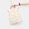 New Fashion Kids Girls Gilet Piumino per bambini Parka Gilet caldo in cotone Baby Girl Boy Dolce Gilet solido Capispalla 1-8T