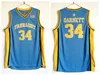 Farragut Jersey Kevin Garnett 34 High School School College College Shirt All Team Team Blue Color for Sport Fans University Treptable Cotton Cotton NCAA