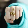 Cluster Rings Fashion Spirit Stereoscopic Snake For Women European Retro Punk Exaggerated Gothi Ring With A Halloween Jewelry