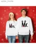 남자의 후드 땀 셔츠 씨와 부부 커플 크리스마스 스웨트 셔츠 메리 크리스마스 남편 아내 풀버 사랑스러운 커플 후드 x-mas 선물 l231101